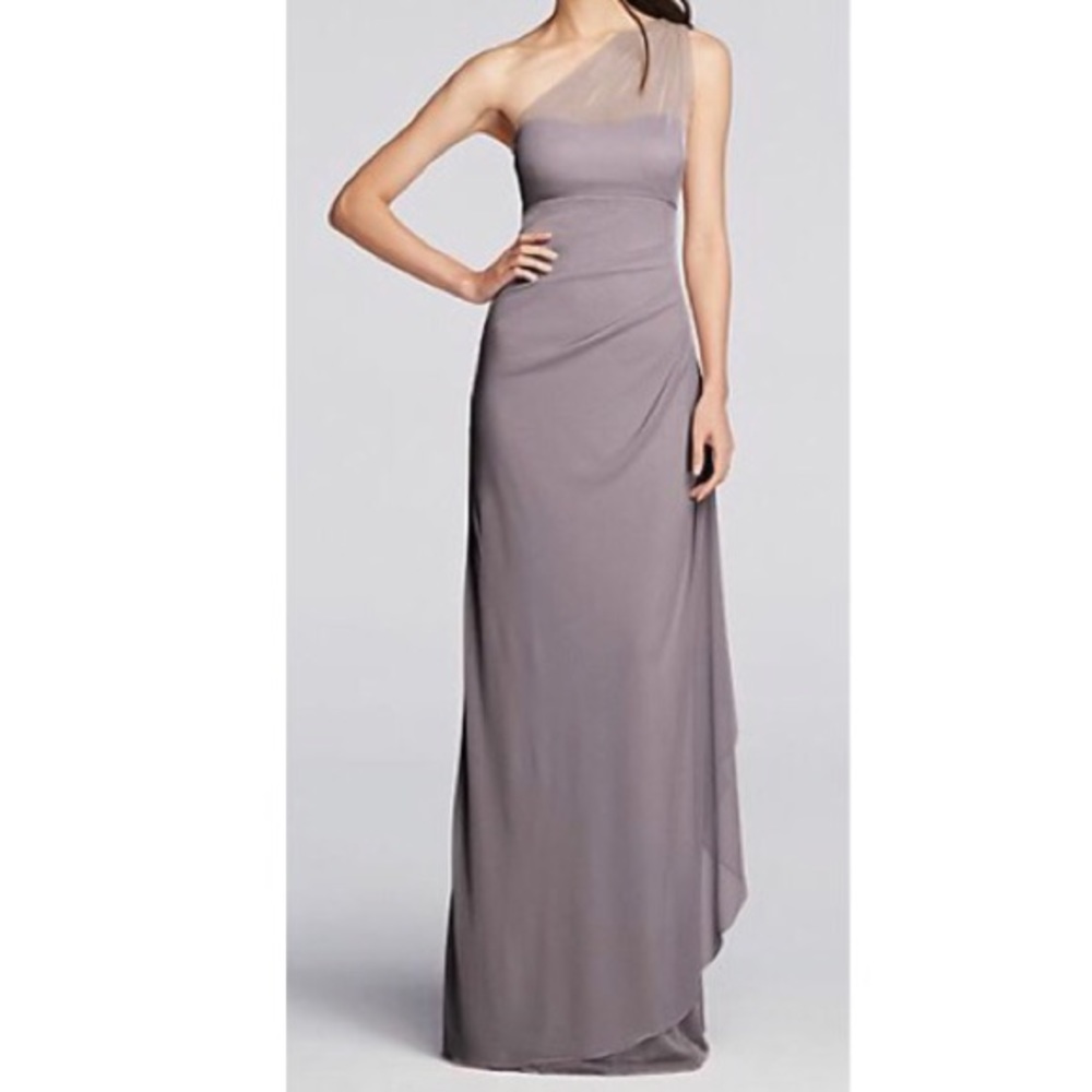 David’s bridal bridesmaid dress, NWT, portobello